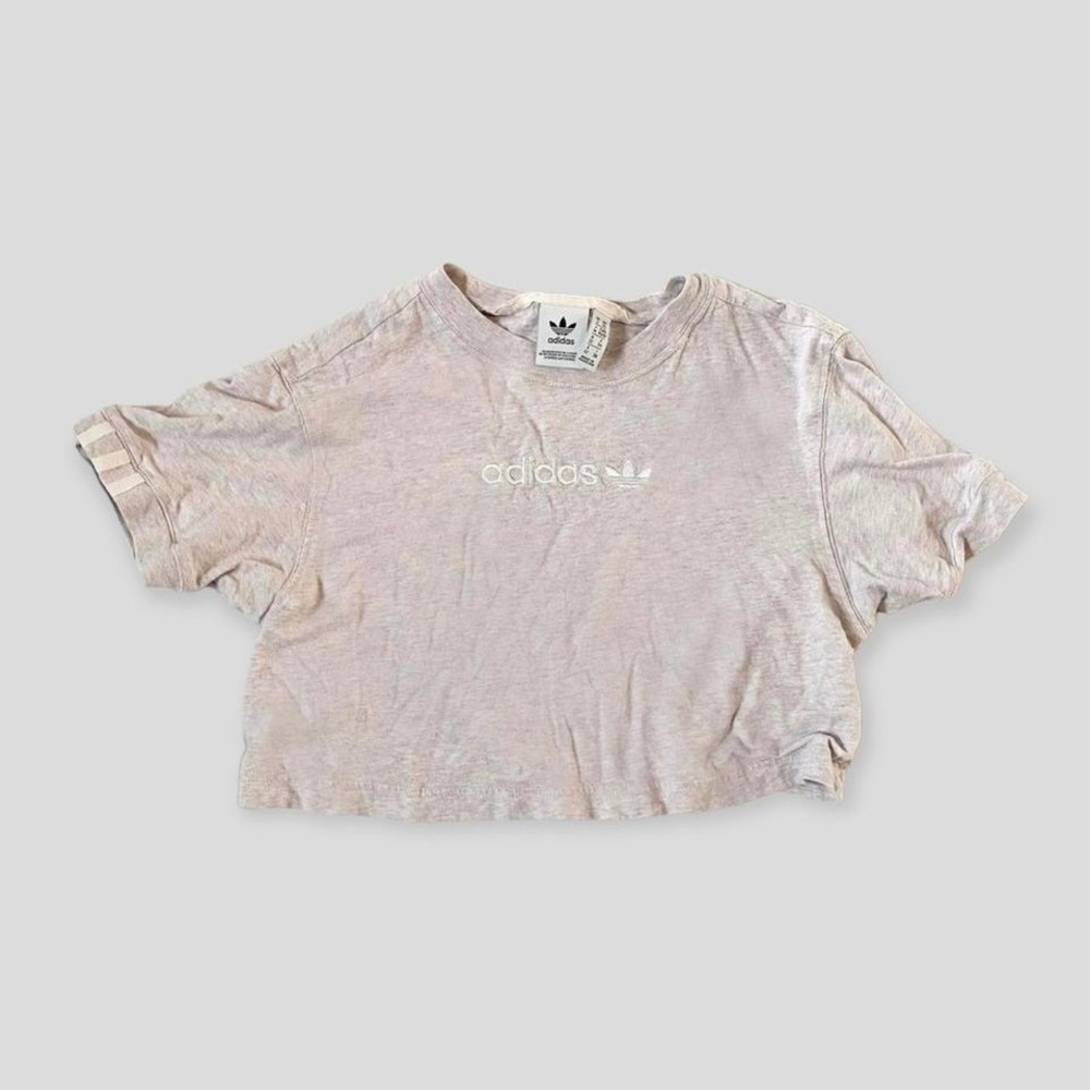 Pale purple Adidas cropped baby tee size XS